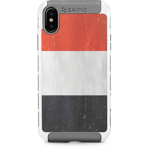 Yemen Flag Distressed iPhone X/XS Cargo Case